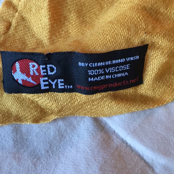 Mustard Red Eye Scarf - Picture 4 of 4